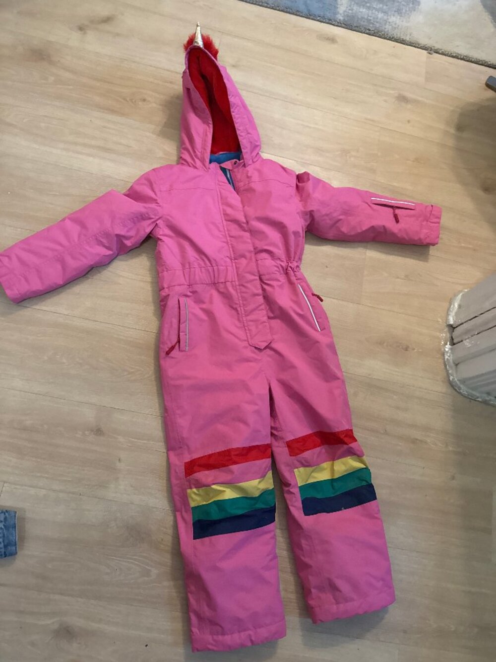 Mini Boden Unicorn Snowsuit size 8-9